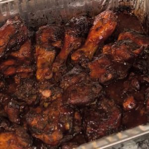 BBQ, Jerk, Fried or Lemon Pepper Chicken ( Drums & Thighs or Wings)